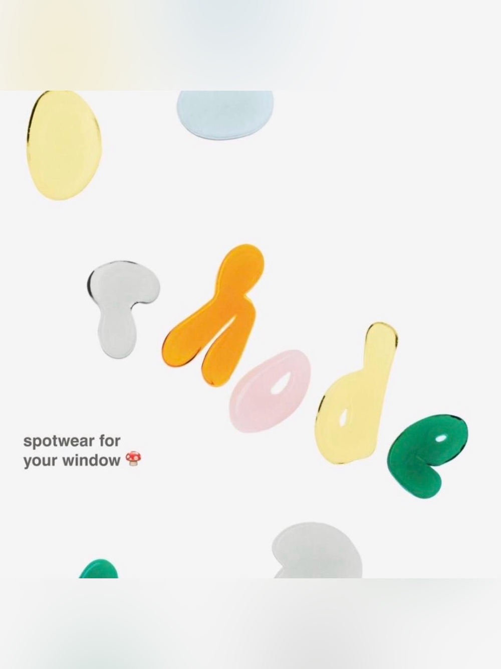 Rhode limited edition bubble window stickers. New unopened